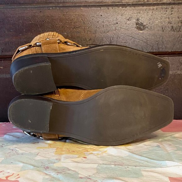 DKNY Suede Western Boots sz8 - Picture 8 of 9